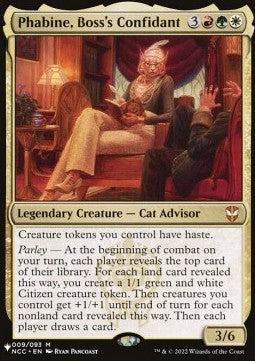 Phabine, Boss's Confidant - Secret Lair Commander Deck: Raining Cats and Dogs (Mythic) [SLDRCD-9]