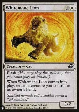 Whitemane Lion - Secret Lair Commander Deck: Raining Cats and Dogs (Common) [SLDRCD-22]