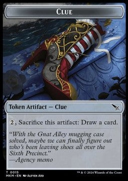 Clue Token // Art Card (V.2) - Murders at Karlov Manor: Tokens (Token) [TMKM-T 15/42]