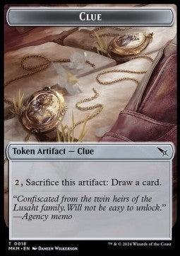 Clue Token // Art Card (V.5) - Murders at Karlov Manor: Tokens (Token) [TMKM-T 18/45]