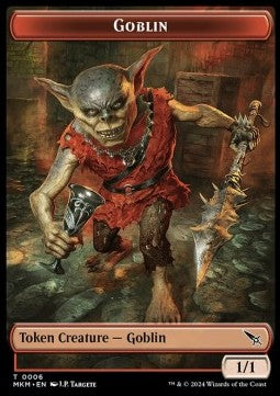 Goblin Token (R 1/1) // Detective Token (WU 2/2) - Murders at Karlov Manor: Tokens (Token) [TMKM-T 6/10]