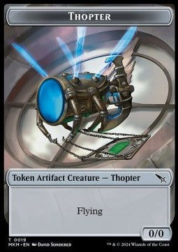 Thopter Token (A 0/0) // Detective Token (WU 2/2) - Murders at Karlov Manor: Tokens (Token) [TMKM-T 19/10]