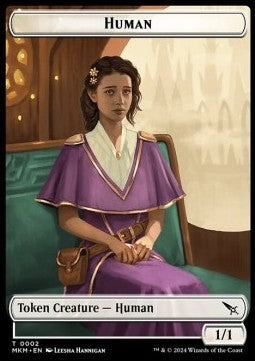 Human Token (W 1/1) // Thopter Token (A 1/1) - Murders at Karlov Manor: Tokens (Token) [TMKM-T 2/20]