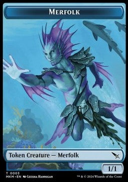 Merfolk Token (U 1/1) // Thopter Token (A 1/1) - Murders at Karlov Manor: Tokens (Token) [TMKM-T 3/20]