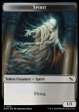 Spirit Token (WB 1/1) // Thopter Token (A 1/1) - Murders at Karlov Manor: Tokens (Token) [TMKM-T 12/20]