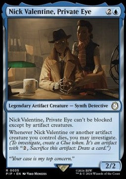 Nick Valentine, Private Eye - Universes Beyond: Fallout (Rare) [PIP-35]