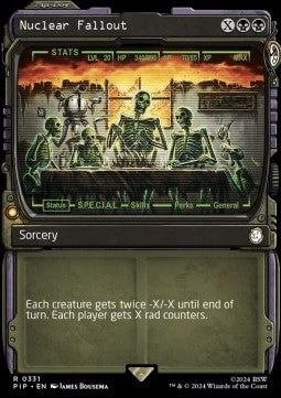 Nuclear Fallout (V.1) - Universes Beyond: Fallout: Extras (Rare) [XPIP-331]