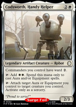 Codsworth, Handy Helper (V.2) - Universes Beyond: Fallout: Extras (Rare) [XPIP-542]