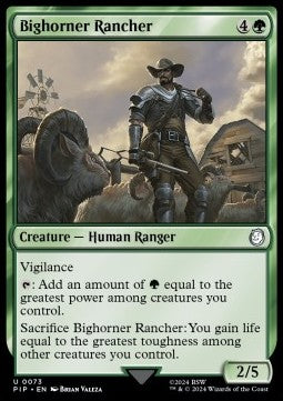 Bighorner Rancher - Universes Beyond: Fallout (Uncommon) [PIP-73]