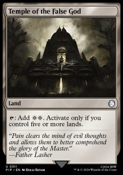 Temple of the False God - Universes Beyond: Fallout (Uncommon) [PIP-311]