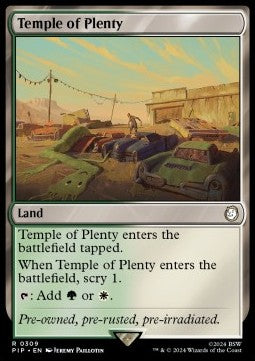 Temple of Plenty - Universes Beyond: Fallout (Rare) [PIP-309]