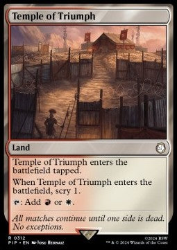 Temple of Triumph - Universes Beyond: Fallout (Rare) [PIP-312]