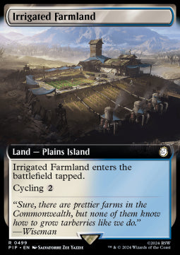 Irrigated Farmland (V.1) - Universes Beyond: Fallout: Extras (Rare) [XPIP-499]
