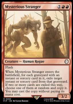 Mysterious Stranger - Universes Beyond: Fallout (Rare) [PIP-63]