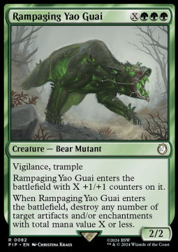 Rampaging Yao Guai - Universes Beyond: Fallout (Rare) [PIP-82]