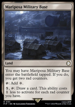 Mariposa Military Base - Universes Beyond: Fallout (Rare) [PIP-151]