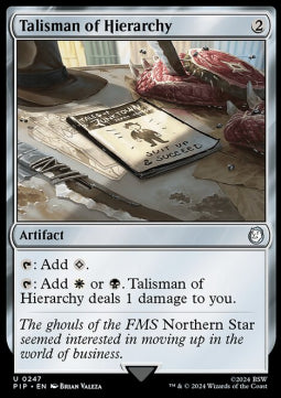 Talisman of Hierarchy - Universes Beyond: Fallout (Uncommon) [PIP-247]