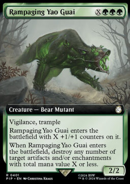 Rampaging Yao Guai (V.1) - Universes Beyond: Fallout: Extras (Rare) [XPIP-401]