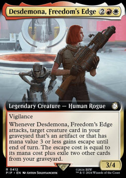 Desdemona, Freedom's Edge (V.1) - Universes Beyond: Fallout: Extras (Rare) [XPIP-412]