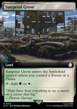 Sunpetal Grove (V.1) - Universes Beyond: Fallout: Extras (Rare) [XPIP-515]