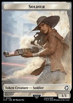 Soldier Token (W 1/1) // Human Soldier Token (W 1/1) - Universes Beyond: Fallout: Tokens (Token) [TPIP-T 4/3]