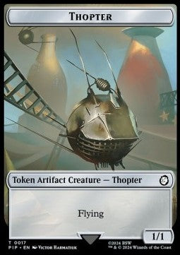 Thopter Token (A 1/1) // Treasure Token (V.1) - Universes Beyond: Fallout: Tokens (Token) [TPIP-T 17/18]