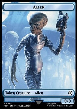 Alien Token (U 0/0) // Clue Token - Universes Beyond: Fallout: Tokens (Token) [TPIP-T 6/11]