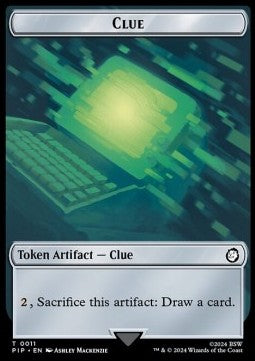Clue Token // Zombie Mutant Token (B 2/2) - Universes Beyond: Fallout: Tokens (Token) [TPIP-T 11/7]