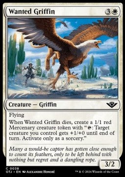 Wanted Griffin - Outlaws of Thunder Junction (Common) [OTJ-38]