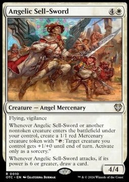 Angelic Sell-Sword - Commander: Outlaws of Thunder Junction (Rare) [OTC-10]