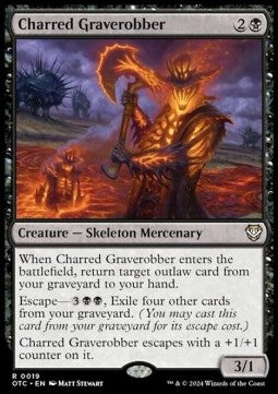 Charred Graverobber - Commander: Outlaws of Thunder Junction (Rare) [OTC-19]