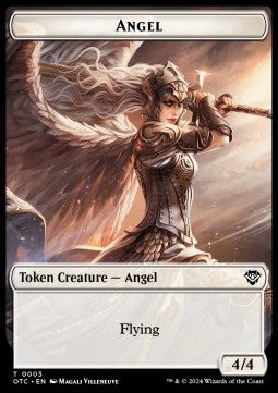 Angel Token (W 4/4) // Elemental Token (RG 5/5) - Outlaws of Thunder Junction: Tokens (Token) [TOTJ-CT 3/21]