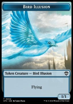 Bird Illusion Token (U 1/1) // Elemental Token (R 1/1) - Outlaws of Thunder Junction: Tokens (Token) [TOTJ-CT 4/14]