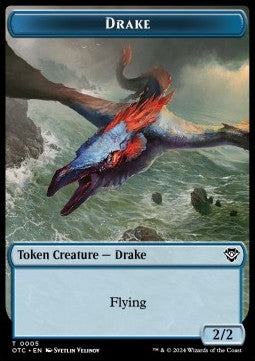 Drake Token (U 2/2) // Soldier Token (A 1/1) - Outlaws of Thunder Junction: Tokens (Token) [TOTJ-CT 5/26]