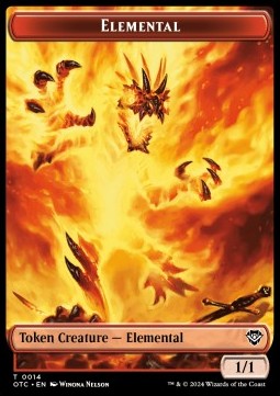 Elemental Token (R 1/1) // Soldier Token (A 1/1) - Outlaws of Thunder Junction: Tokens (Token) [TOTJ-CT 14/26]