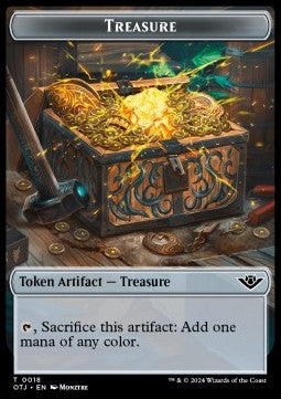 Treasure Token // Thopter Token (A 1/1) - Outlaws of Thunder Junction: Tokens (Token) [TOTJ-CT 18/27]