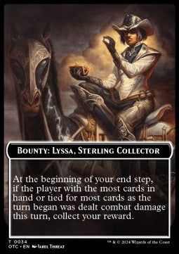 Bounty: Lyssa, Sterling Collector - Outlaws of Thunder Junction: Tokens (Token) [TOTJ-T 34]