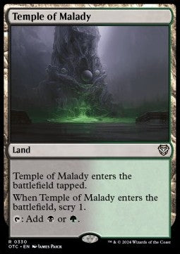 Temple of Malady - Commander: Outlaws of Thunder Junction (Rare) [OTC-330]