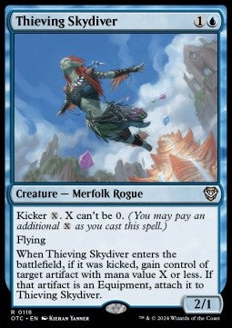 Thieving Skydiver - Commander: Outlaws of Thunder Junction (Rare) [OTC-118]
