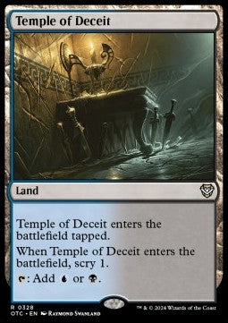 Temple of Deceit - Commander: Outlaws of Thunder Junction (Rare) [OTC-328]