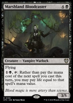 Marshland Bloodcaster - Commander: Outlaws of Thunder Junction (Rare) [OTC-139]