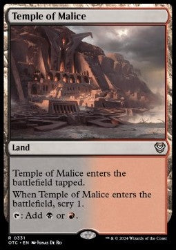 Temple of Malice - Commander: Outlaws of Thunder Junction (Rare) [OTC-331]