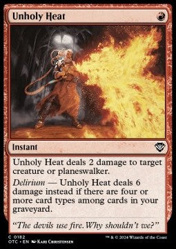 Unholy Heat - Commander: Outlaws of Thunder Junction (Common) [OTC-182]