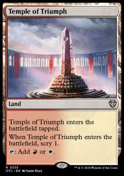 Temple of Triumph - Commander: Outlaws of Thunder Junction (Rare) [OTC-335]