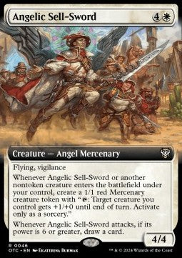 Angelic Sell-Sword - Commander: Outlaws of Thunder Junction: Extras (Rare) [XOTC-46]
