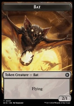 Bat Token (Black 2/1) - Outlaws of Thunder Junction: Tokens (Token) [TOTJ-BS T01]