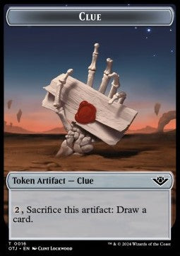 Clue Token // Treasure Token - Outlaws of Thunder Junction: Tokens (Token) [TOTJ-T 16/18]