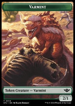 Varmint Token (G 2/1) // Treasure Token - Outlaws of Thunder Junction: Tokens (Token) [TOTJ-T 14/18]