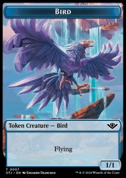 Bird Token (U 1/1) // Treasure Token - Outlaws of Thunder Junction: Tokens (Token) [TOTJ-T 7/18]