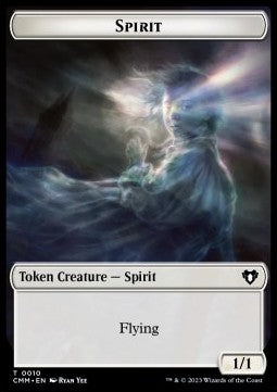 Spirit Token (W 1/1) // Cat Token (G 2/2) - Commander Masters: Extras (Token) [XCMM-T 10/30]